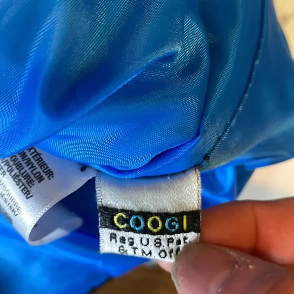 Coogi Multi Colored Puffer Vest with Belt Size Large 12/14